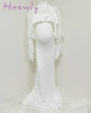 Hnewly Mermaid Maternity Dresses For Photo Shoot Pregnant Women Pregnancy Dress Photography Props
