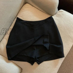 Hnewly Mini Skirts Women Simple Spring Slim Sexy Popular Hotsweet High Waist Leisure Chic