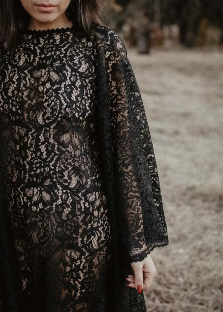 Hnewly New Black Lace Maternity Dresses For Photo Shoot Sexy Fancy Pregnancy Dress Photography Prop