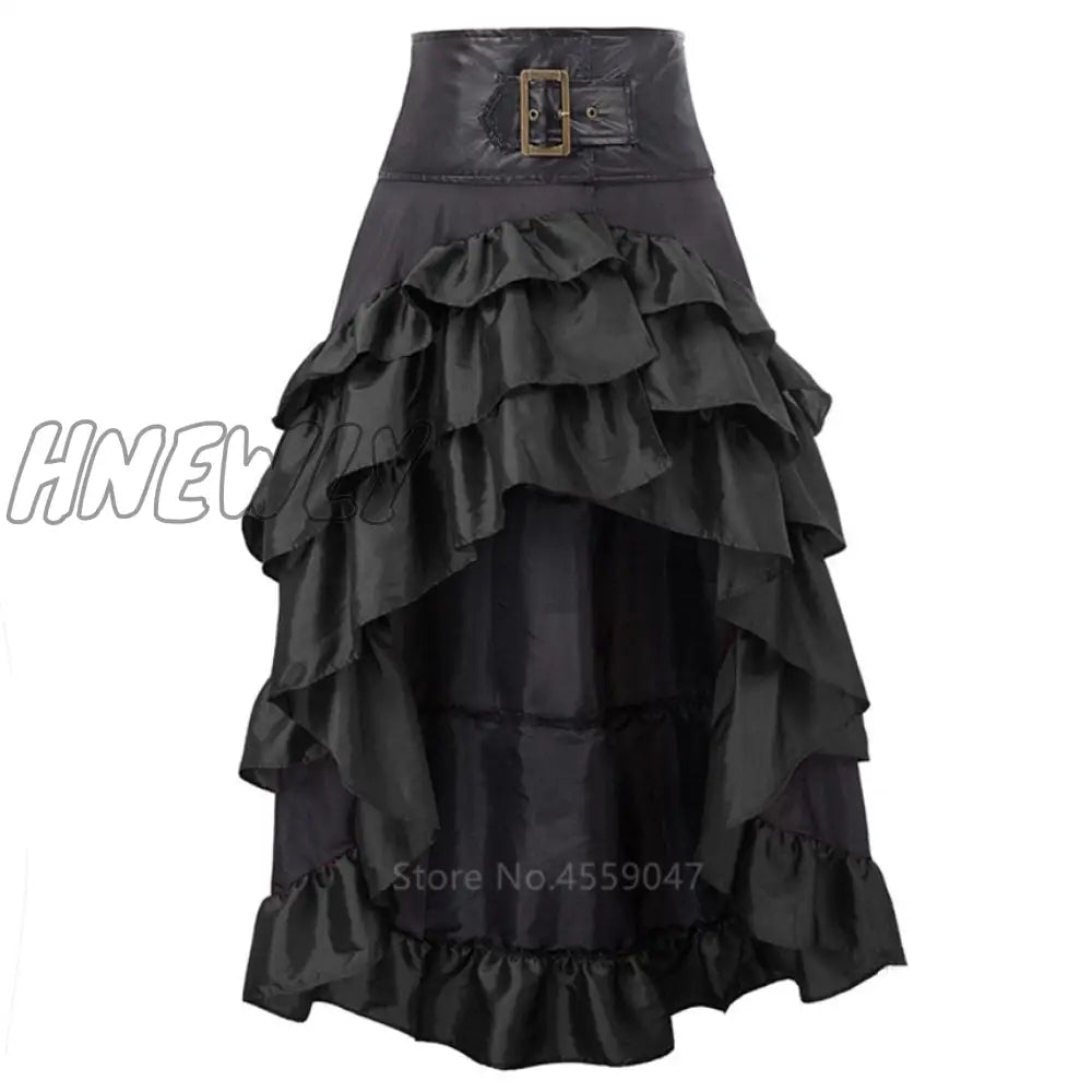 Hnewly New Halloween Costumes For Women Adult Medieval Dress Vintage Renaissance Ruffle Skirt