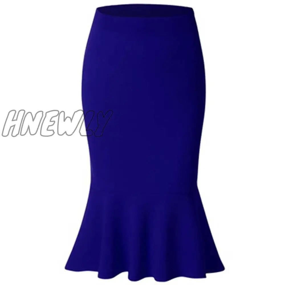Hnewly New Hot Sale Fashion Women’s Spring Autumn Elastic High Waist Ruffles Skirts Woman Slim