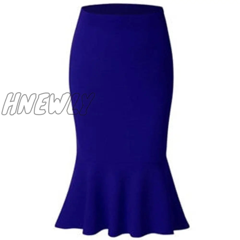Hnewly New Hot Sale Fashion Women’s Spring Autumn Elastic High Waist Ruffles Skirts Woman Slim