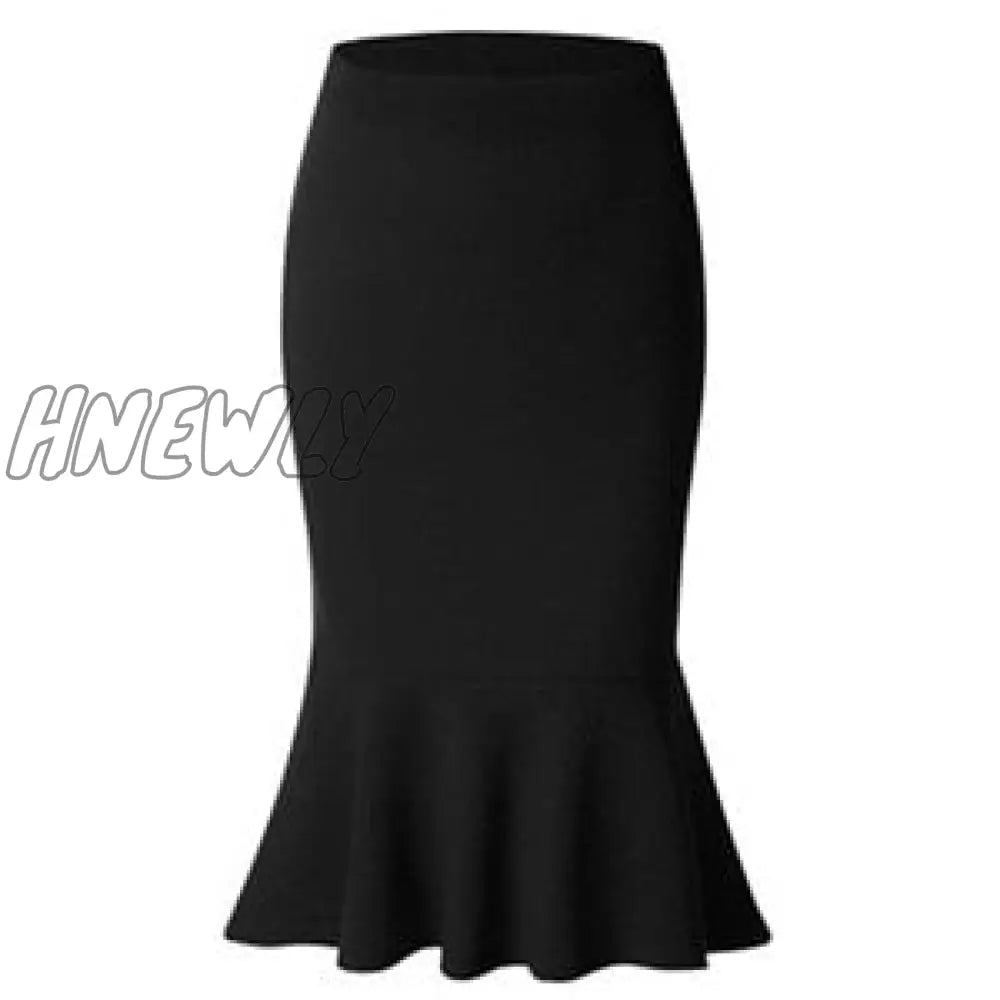 Hnewly New Hot Sale Fashion Women’s Spring Autumn Elastic High Waist Ruffles Skirts Woman Slim
