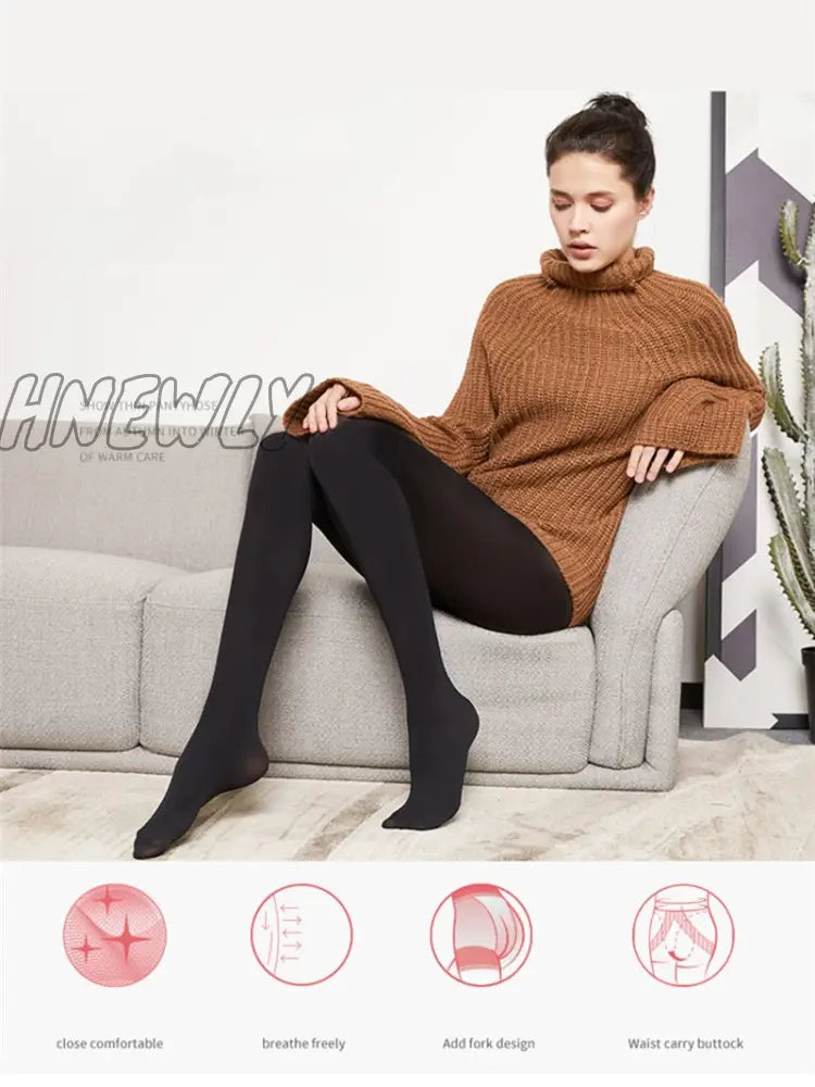 Hnewly New Sexy Women Tight 120D Warm Autumn Winter Pantyhose Velvet High Elastic Stocking