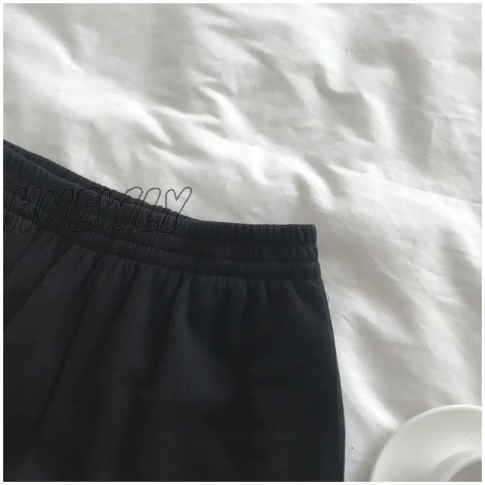 Hnewly New Summer Shorts Slim Fit Female Butterfly Outdoor Sports Elastic Waist Office Ladies