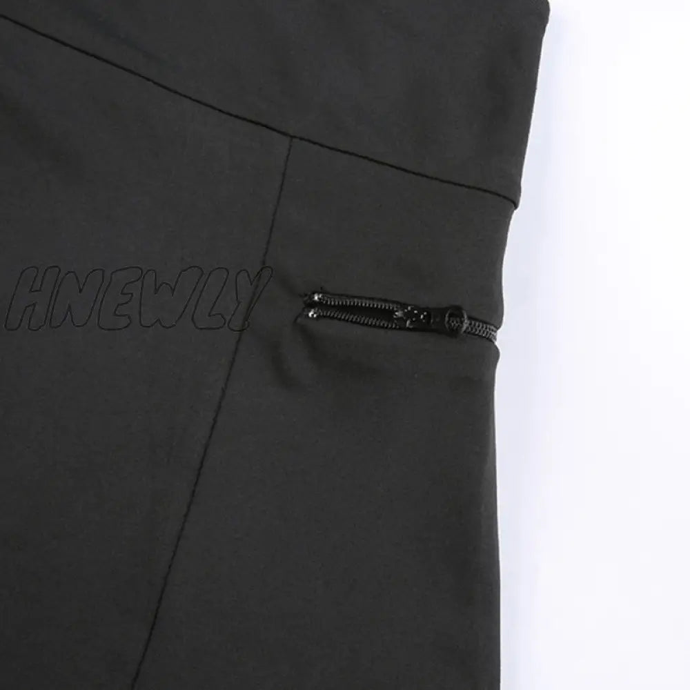 Hnewly New Women High Waist Black Mini Tennis Skirt With Shorts Harajuku A - Line Slim Skort