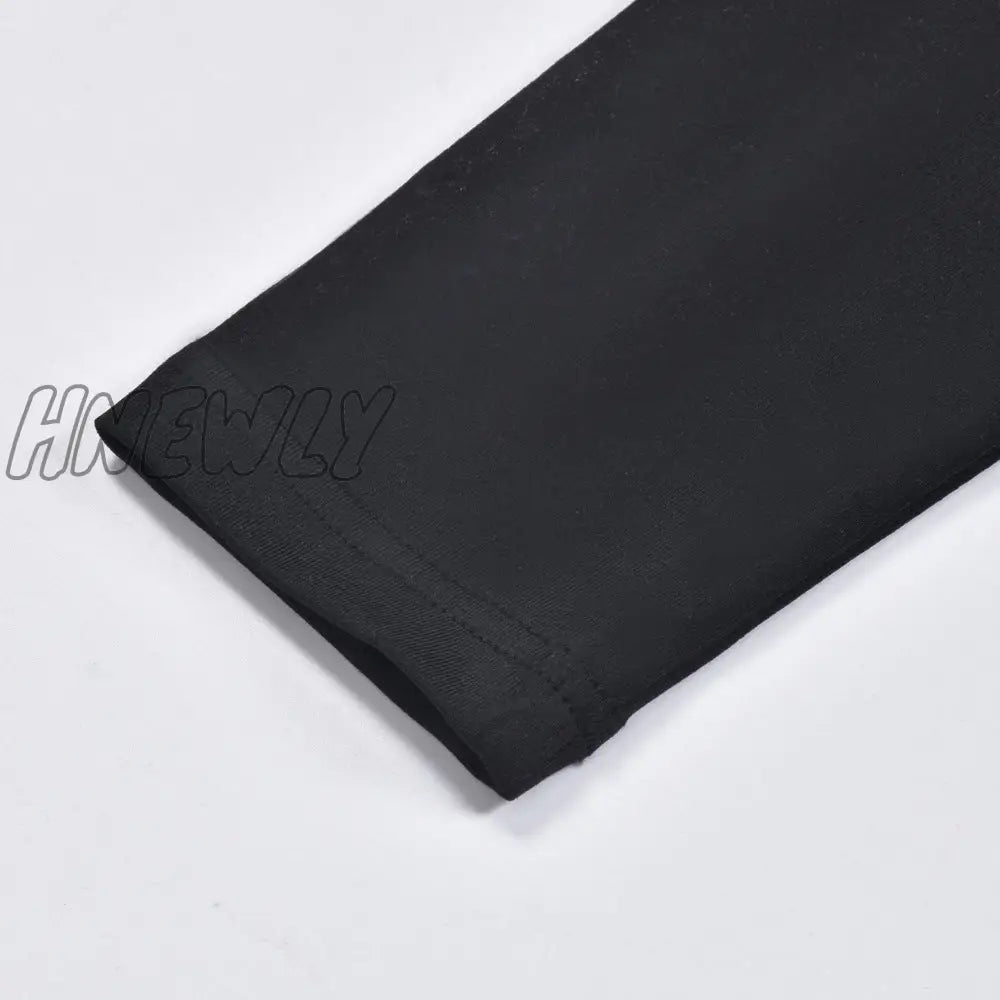 Hnewly New Women Sexy Party Dress Backless Cutout Y2K Mini Pack Hip Side Slit Long Sleeve Black