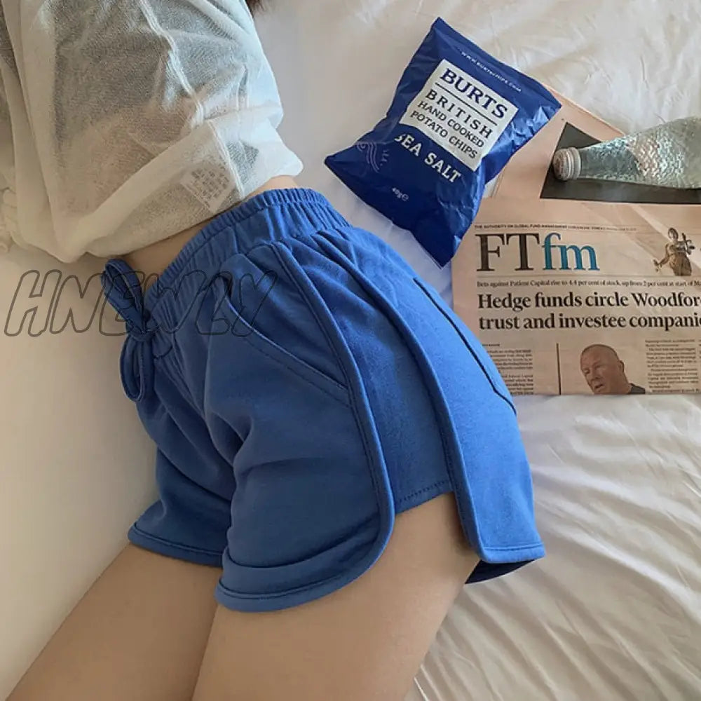 Hnewly New Women Short Pant Casual Lady All-Match Loose Solid Soft Cotton Summer Leisure Female