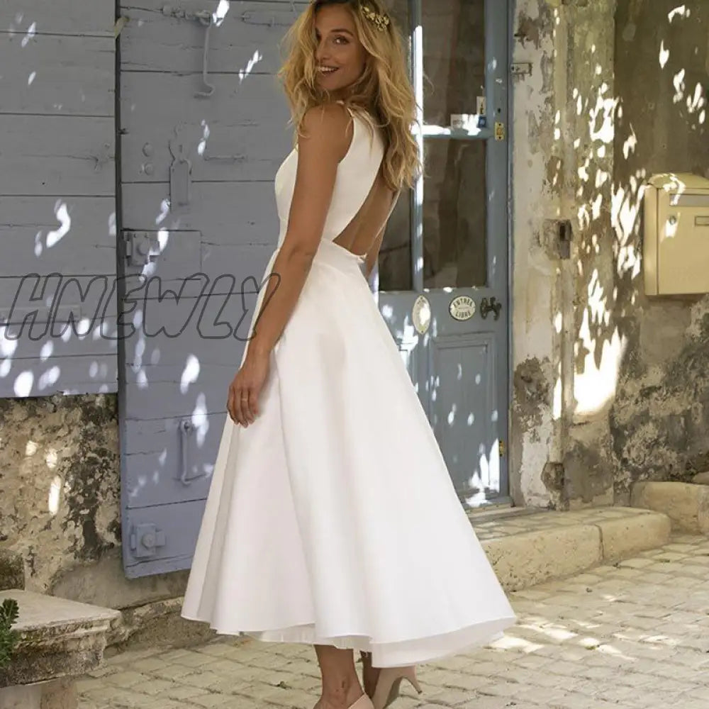 Hnewly New Year Chrismas White Dresses For Female Clothes Summer Sexy Backless Women Dress Party