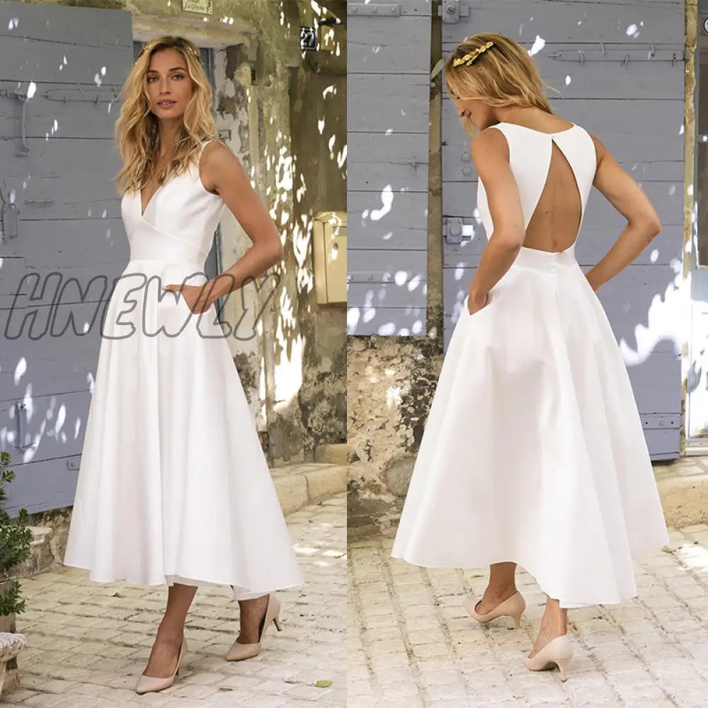 Hnewly New Year Chrismas White Dresses For Female Clothes Summer Sexy Backless Women Dress Party