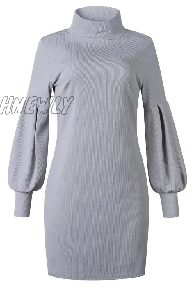 Hnewly - O Neck Autumn Sexy Dress(3 Colors) Dress