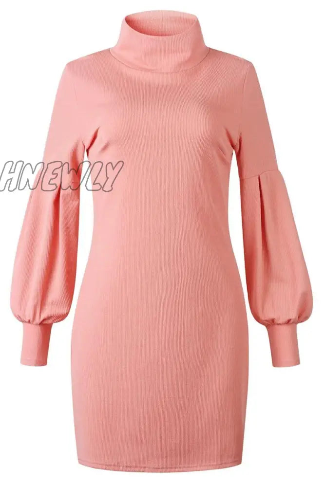 Hnewly - O Neck Autumn Sexy Dress(3 Colors) Dress