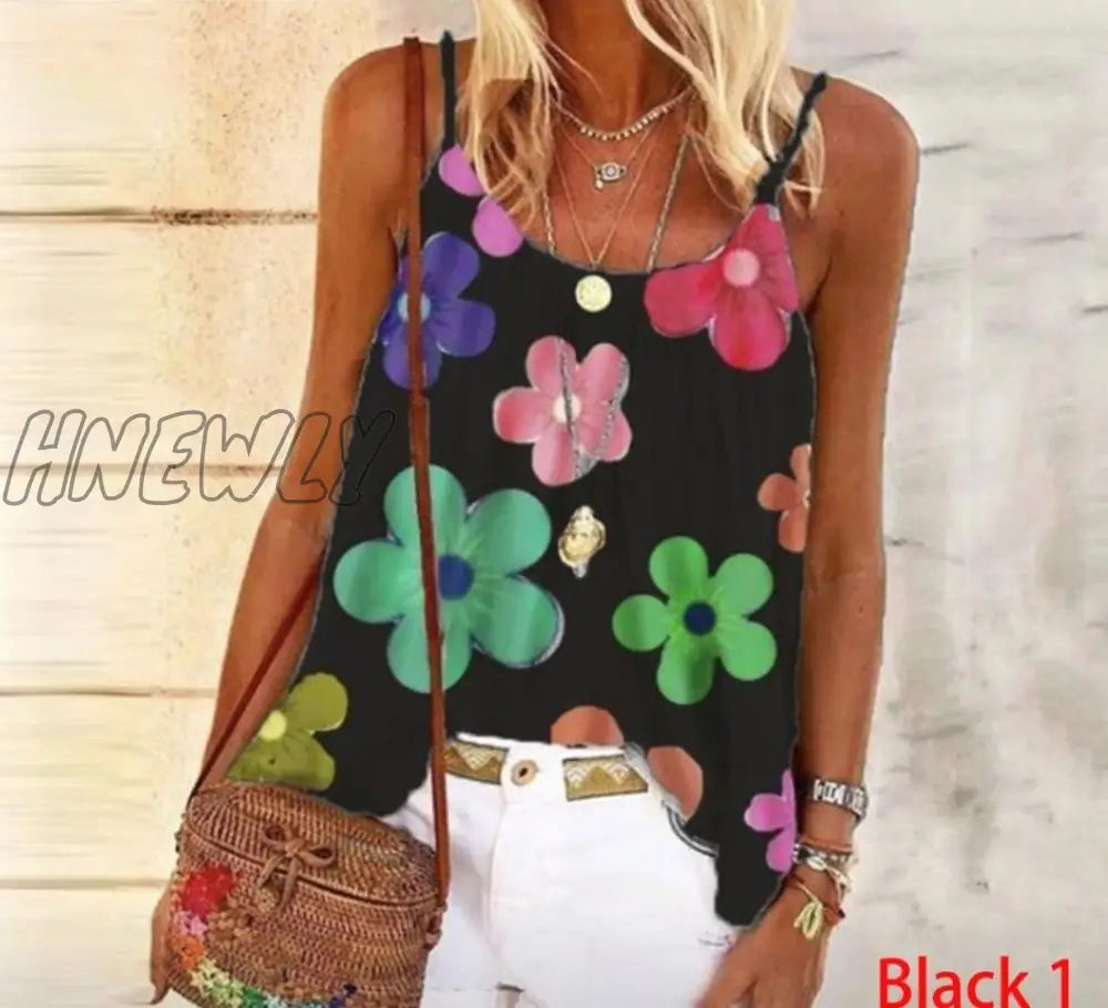 Hnewly Plus Size 5Xl Blouse Women Tank Top New Leisure Casual Shirt Ladies Summer Shirt Sleeveless