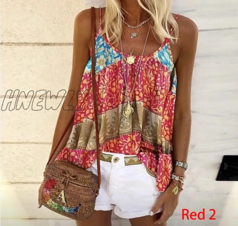 Hnewly Plus Size 5Xl Blouse Women Tank Top New Leisure Casual Shirt Ladies Summer Shirt Sleeveless