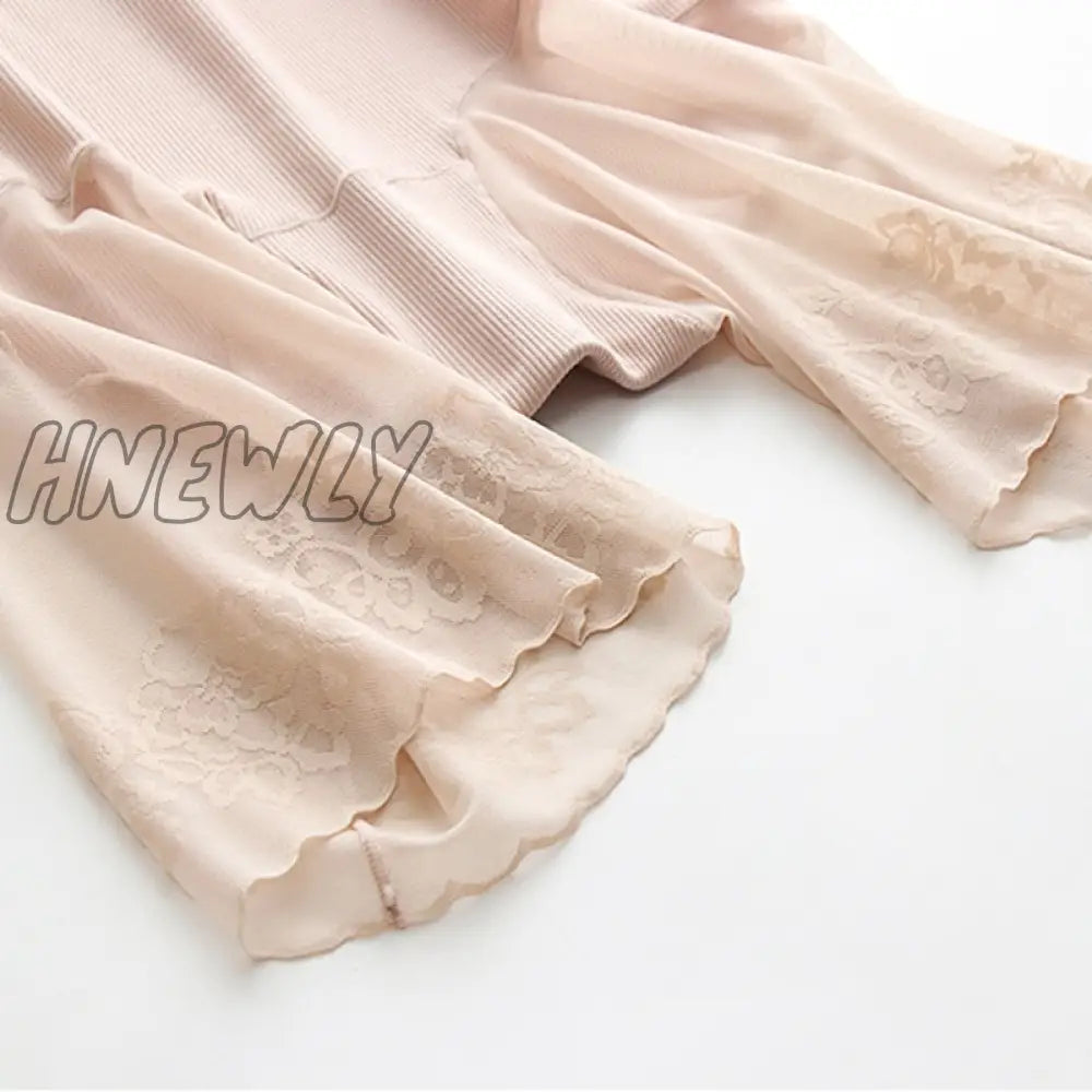 Hnewly Plus Size Shorts Under Skirt Sexy Lace Anti Chafing Thigh Safety Ladies Pants Underwear