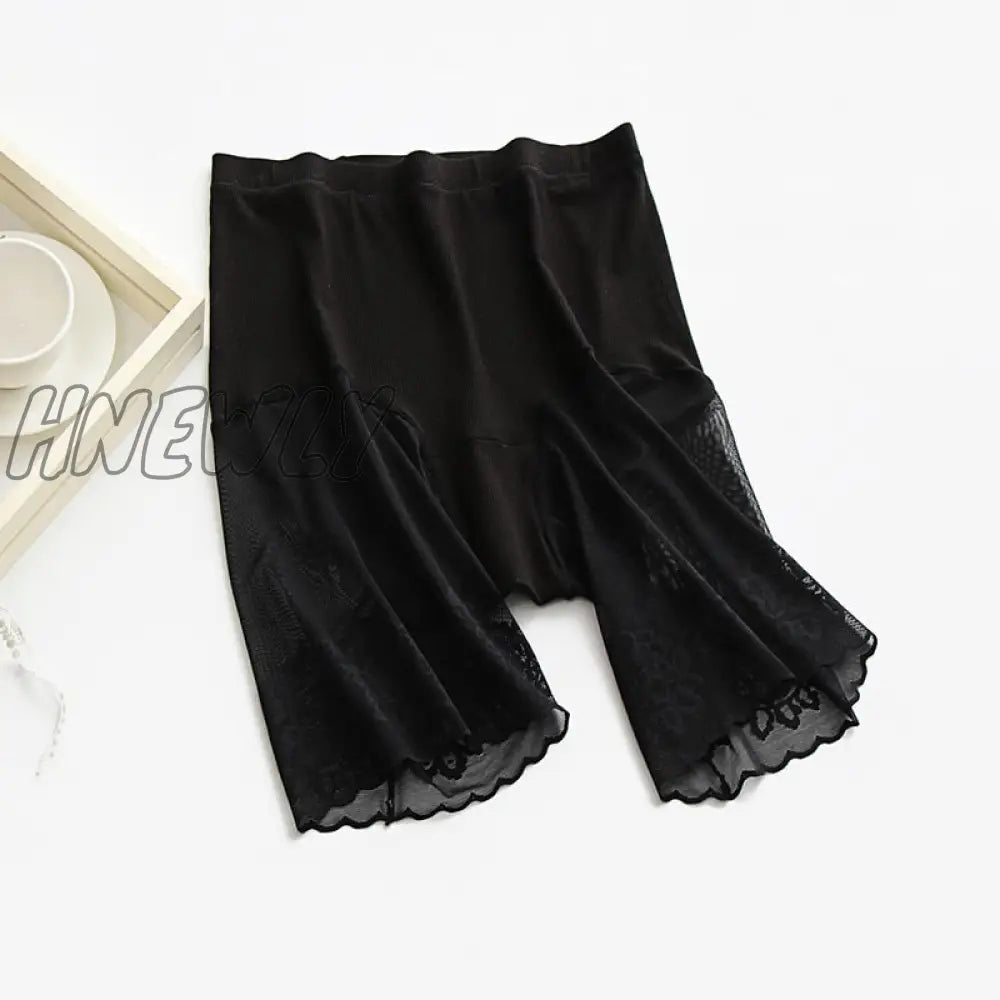 Hnewly Plus Size Shorts Under Skirt Sexy Lace Anti Chafing Thigh Safety Ladies Pants Underwear
