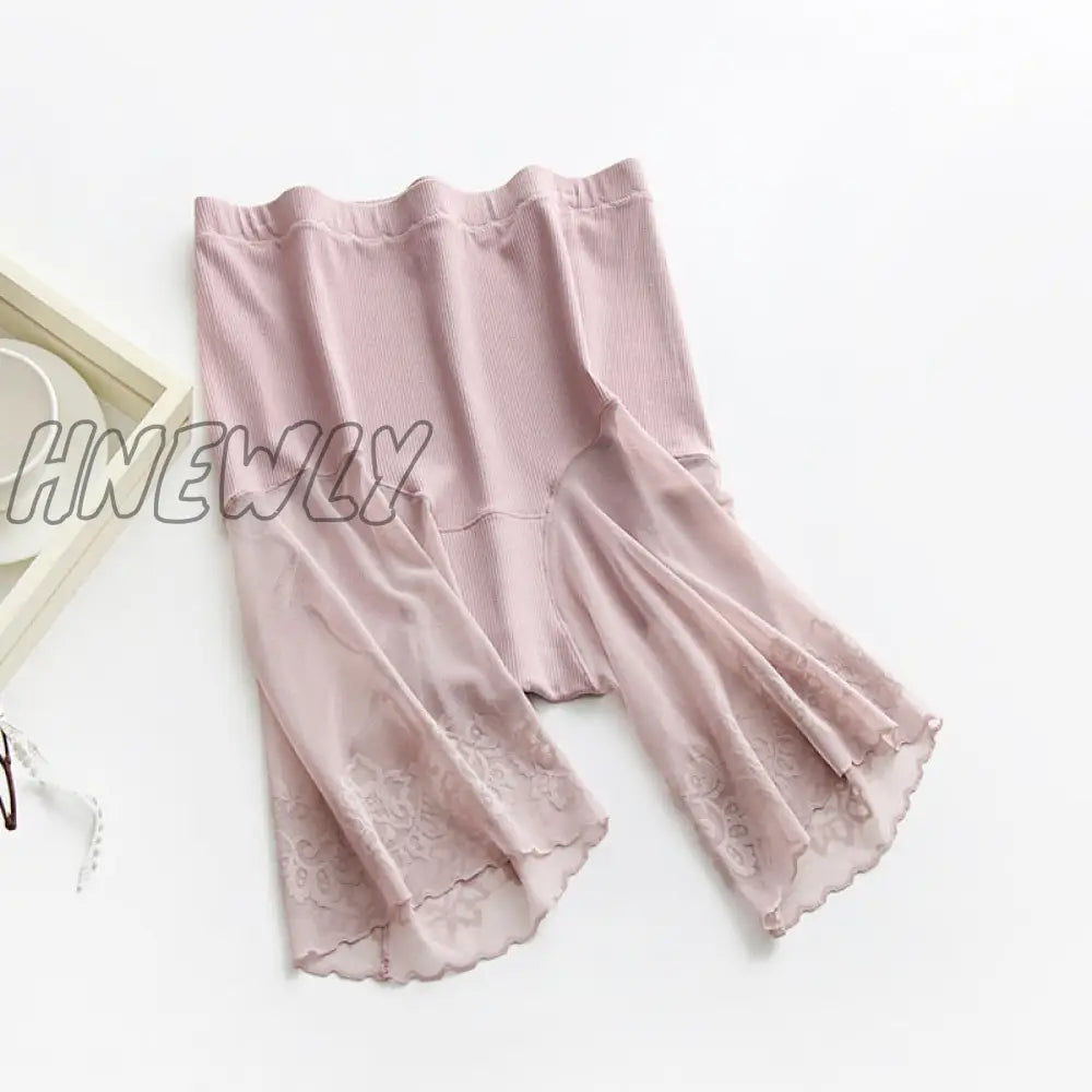 Hnewly Plus Size Shorts Under Skirt Sexy Lace Anti Chafing Thigh Safety Ladies Pants Underwear