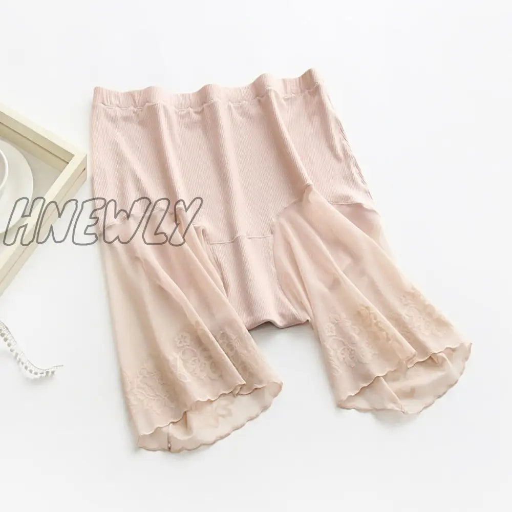 Hnewly Plus Size Shorts Under Skirt Sexy Lace Anti Chafing Thigh Safety Ladies Pants Underwear