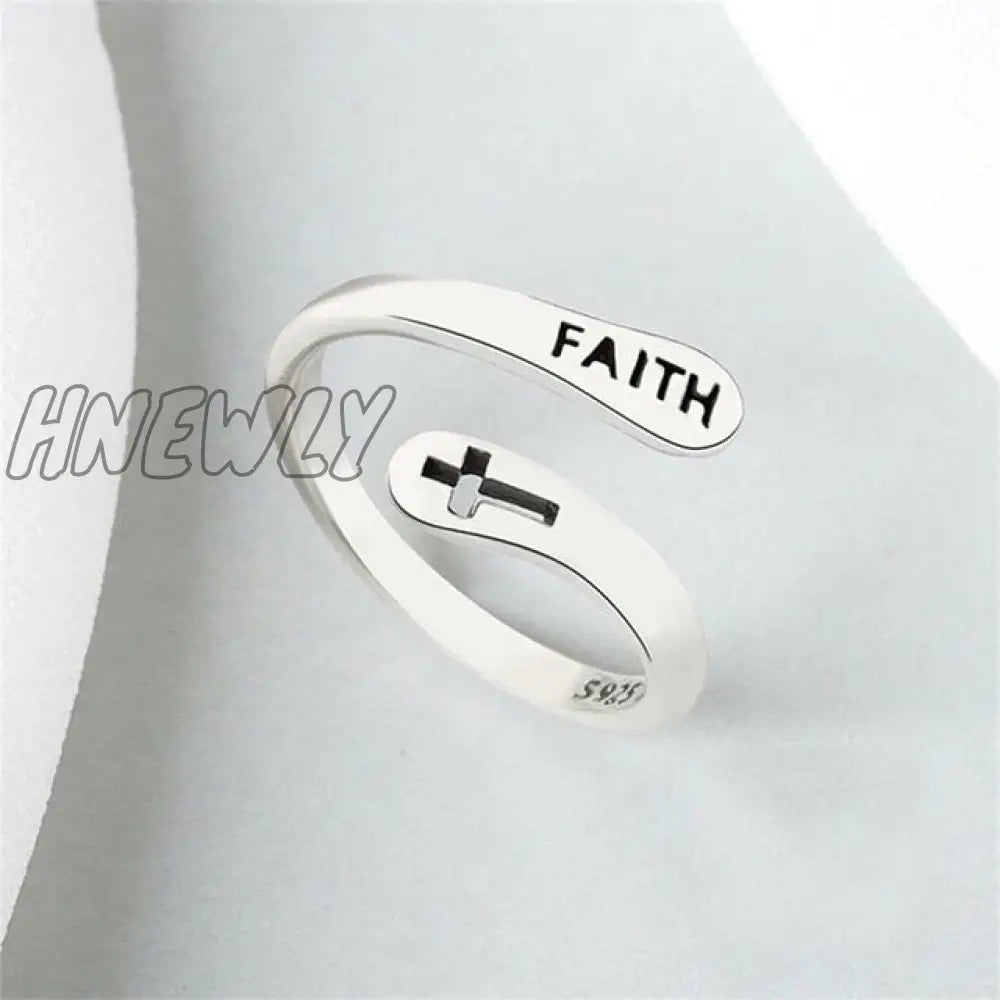 Hnewly Punk Geometric Irregular Liquid Lava Waterdrop Shaped Open Rings For Women Vintage Silver