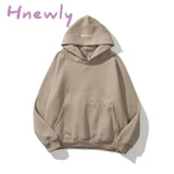 Hnewly Reflective Letter Print Hooded Sweatshirt Women Hoodies Men’s Embroidered Hoodie High