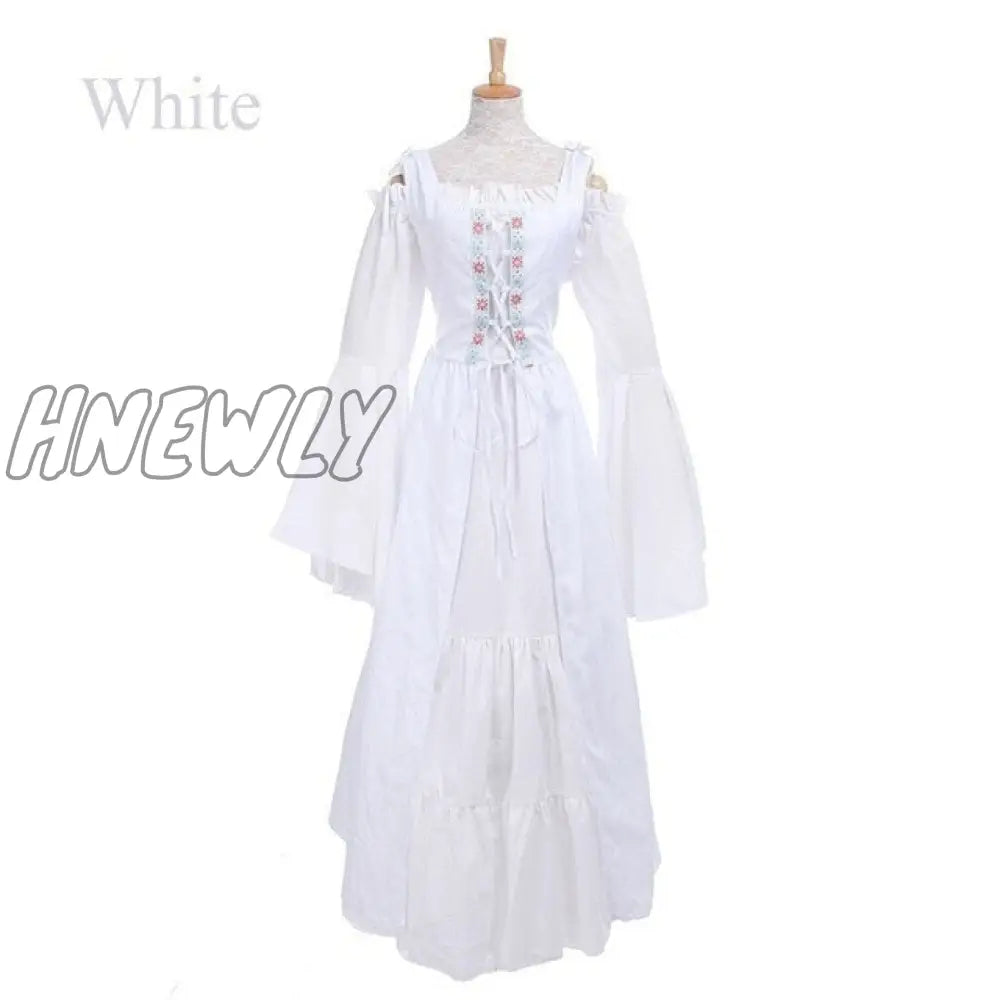 Hnewly S-6Xl Medieval Punk Dress Cosplay Halloween Costumes Women Palace Carnival Party Disguise