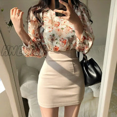 Hnewly S-L New Women Skirt Solid 3 Color Pencil Skirt Female Autumn Winter High Waist Bodycon