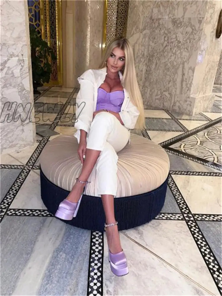 Hnewly Satin Corset Crop Top With Cups Strapless Spring Summer Sexy Off Shoulder Party Sleeveless