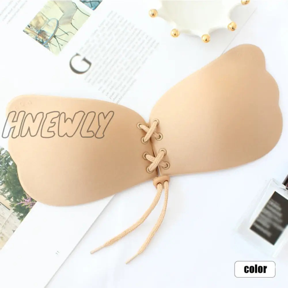 Hnewly Seamless Wireless Adhesive Stick Bra Strapless Push Up Bras Women Sexy Backless Lingerie