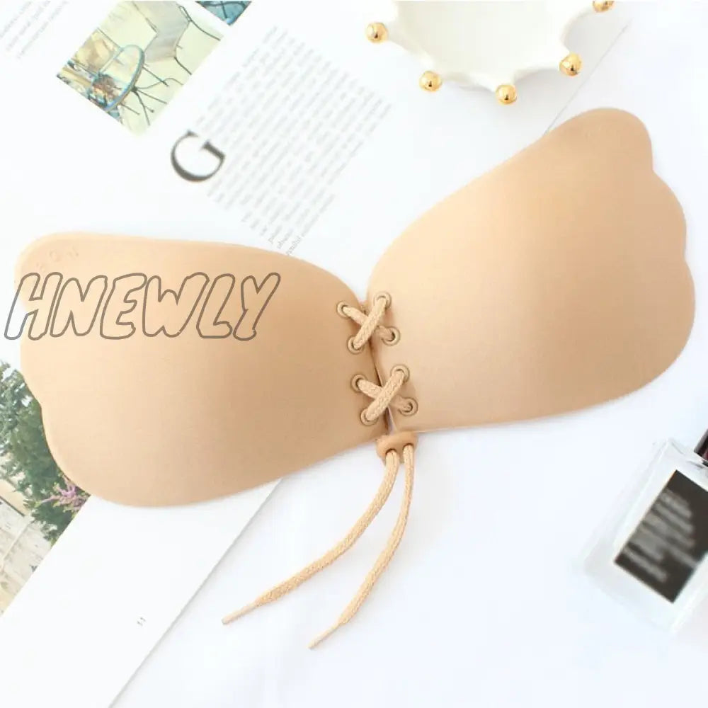 Hnewly Seamless Wireless Adhesive Stick Bra Strapless Push Up Bras Women Sexy Backless Lingerie