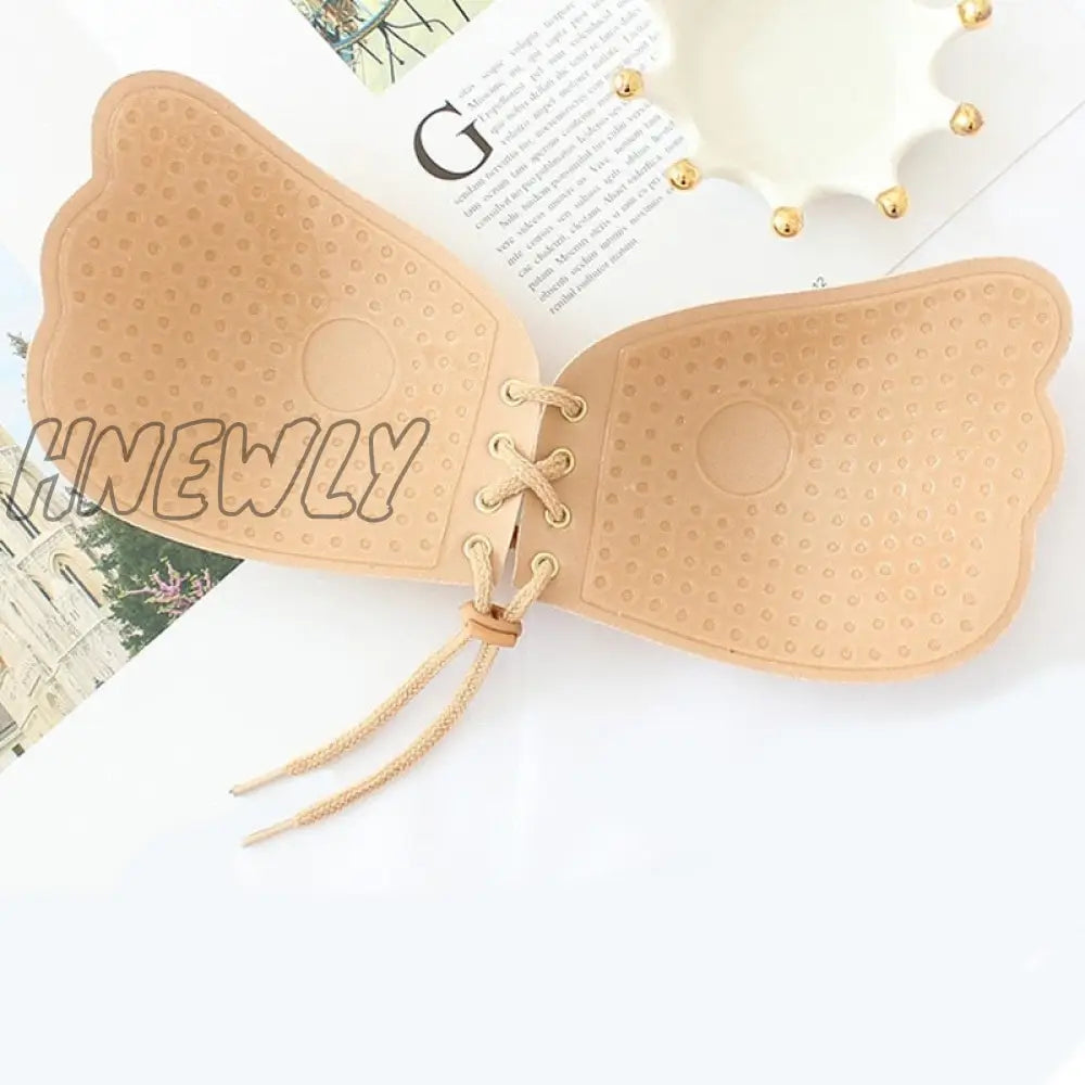 Hnewly Seamless Wireless Adhesive Stick Bra Strapless Push Up Bras Women Sexy Backless Lingerie