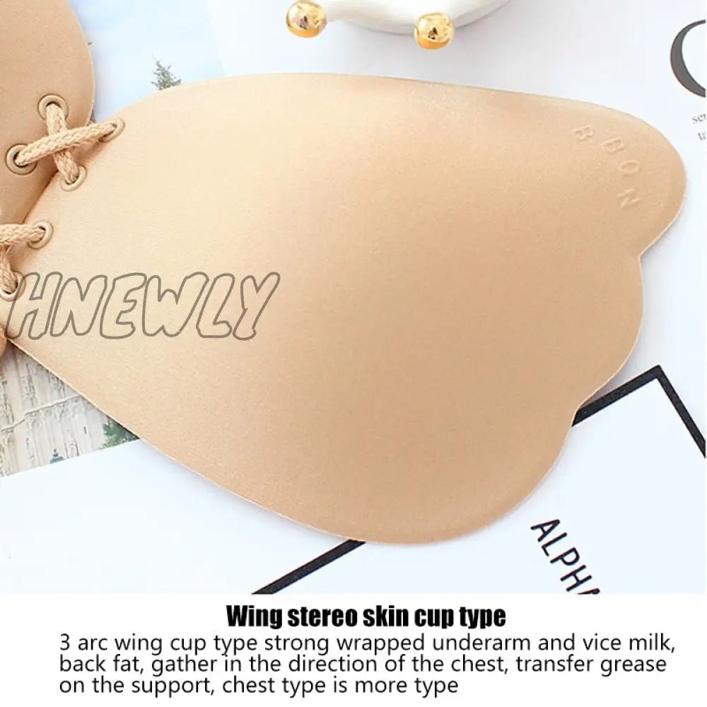 Hnewly Seamless Wireless Adhesive Stick Bra Strapless Push Up Bras Women Sexy Backless Lingerie
