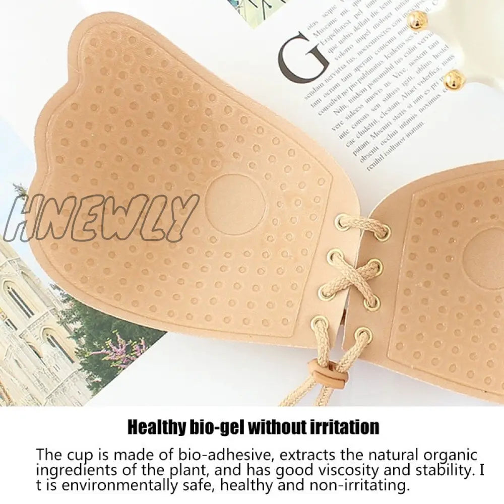 Hnewly Seamless Wireless Adhesive Stick Bra Strapless Push Up Bras Women Sexy Backless Lingerie