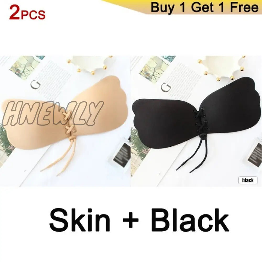 Hnewly Seamless Wireless Adhesive Stick Bra Strapless Push Up Bras Women Sexy Backless Lingerie