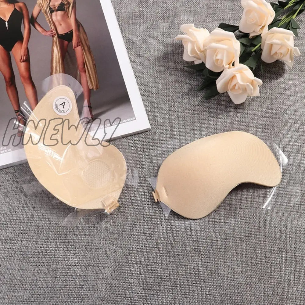 Hnewly Sexy Sujetador Women’s Bra Invisible Push Up Bra Self-Adhesive Silicone Seamless Front