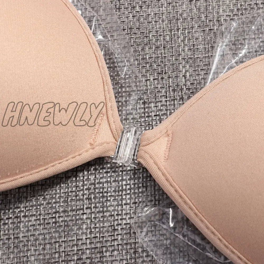 Hnewly Sexy Sujetador Women’s Bra Invisible Push Up Bra Self-Adhesive Silicone Seamless Front