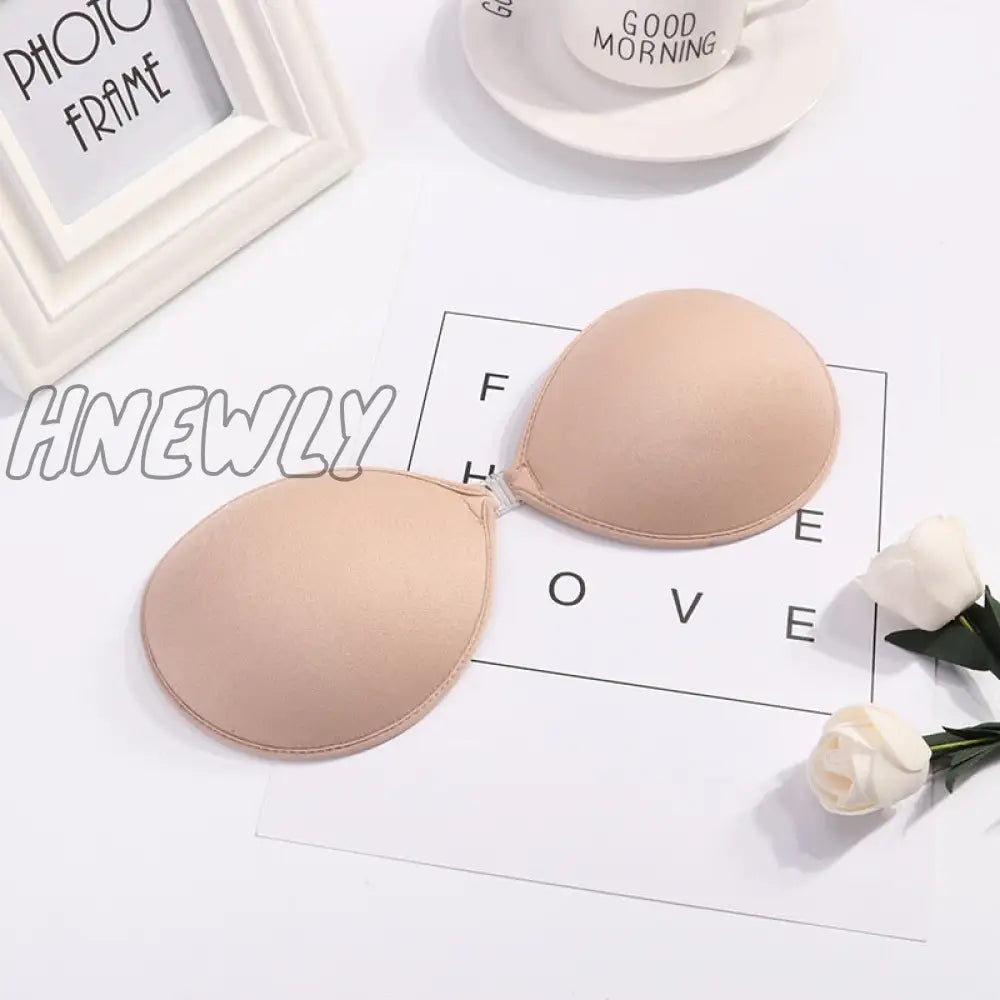 Hnewly Sexy Sujetador Women’s Bra Invisible Push Up Bra Self-Adhesive Silicone Seamless Front