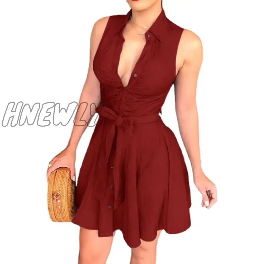 Hnewly Short Dresses Elegant Evening Casual New Summer Women Sexy Mini Vestidos De Muje Lace Solid