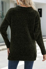 Hnewly - Solid Color V Neck Sweaters(5 Colors) Tops/Sweaters & Cardigans