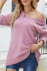 Hnewly - Solid Color V Neck Sweaters(5 Colors) Tops/Sweaters & Cardigans
