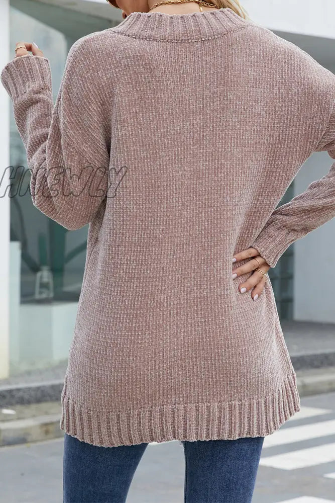 Hnewly - Solid Color V Neck Sweaters(5 Colors) Tops/Sweaters & Cardigans
