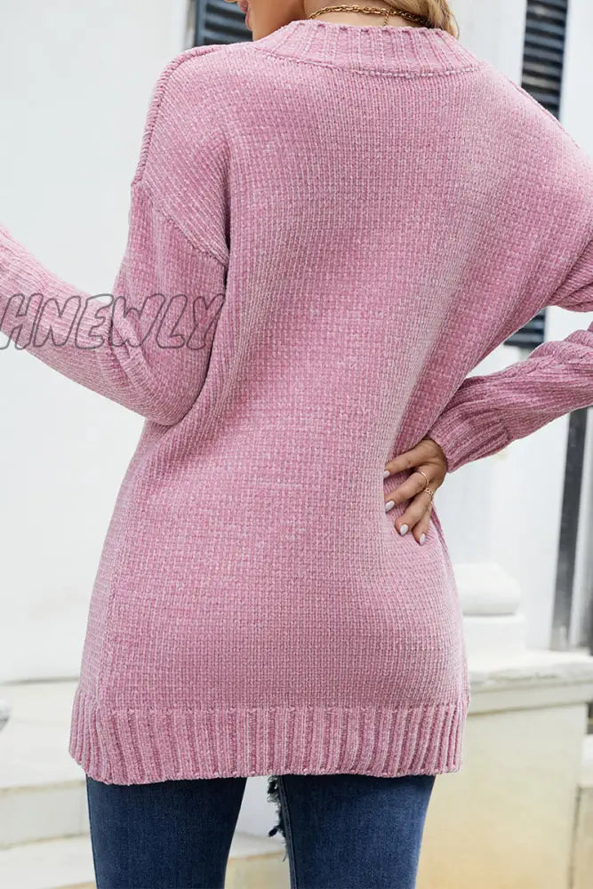 Hnewly - Solid Color V Neck Sweaters(5 Colors) Tops/Sweaters & Cardigans