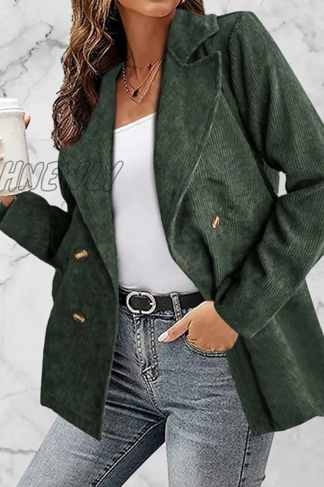 Hnewly - Solid Patchwork Turndown Collar Outerwear(10 Colors) Light Green / S Outerwear/Suit Jacket