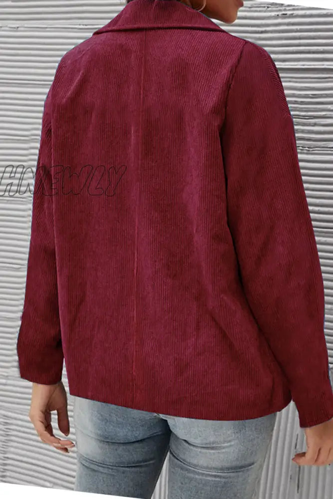 Hnewly - Solid Patchwork Turndown Collar Outerwear(10 Colors) Outerwear/Suit Jacket