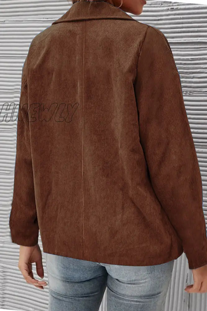 Hnewly - Solid Patchwork Turndown Collar Outerwear(10 Colors) Outerwear/Suit Jacket