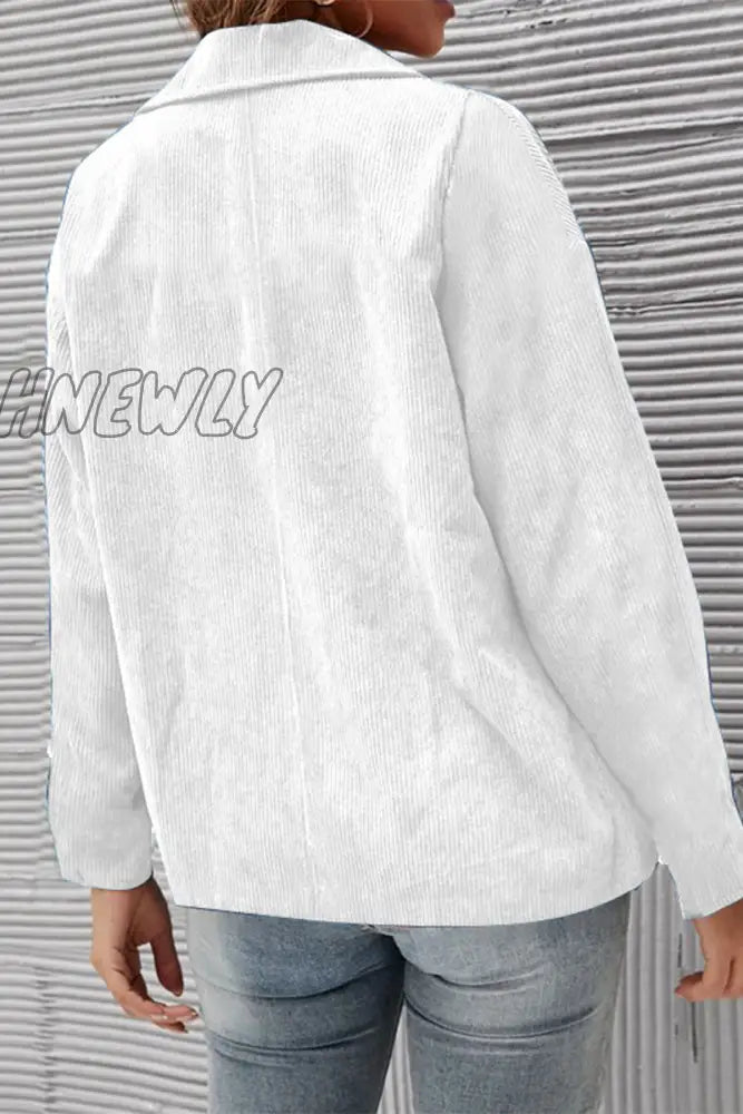 Hnewly - Solid Patchwork Turndown Collar Outerwear(10 Colors) Outerwear/Suit Jacket