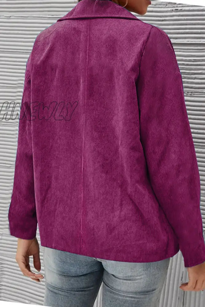 Hnewly - Solid Patchwork Turndown Collar Outerwear(10 Colors) Outerwear/Suit Jacket