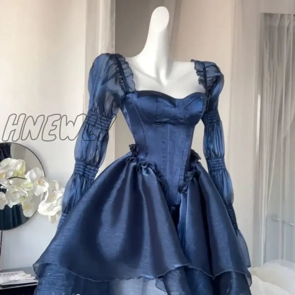 Hnewly Spring Elegant White Off Shoulder Fairy Dress Chic Princess Puff Mesh Wedding Party Porm