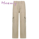Hnewly Spring/Summer 2024 Women’s Straight Leg Jeans Cargo Denim Pants For Women Loose Fashion