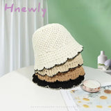 Hnewly Spring Summer Bucket Hats For Women Luxury Brand Designer Panama Caps Ladies Beach Hat Bob
