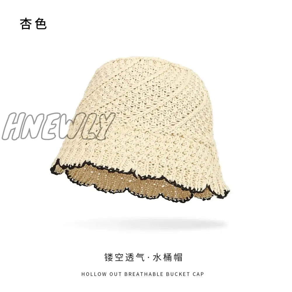 Hnewly Spring Summer Bucket Hats For Women Luxury Brand Designer Panama Caps Ladies Beach Hat Bob